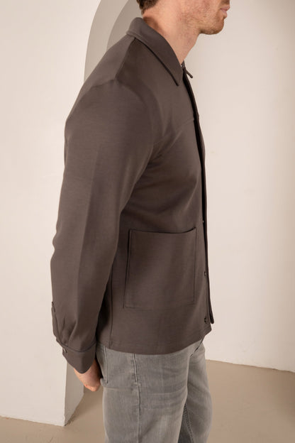 Interlock Overshirt - Charcoal