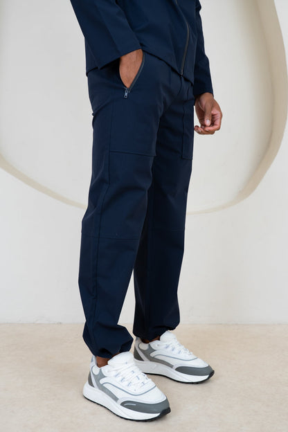 Pinnacle Brushed Technical Cargo Pant - Navy