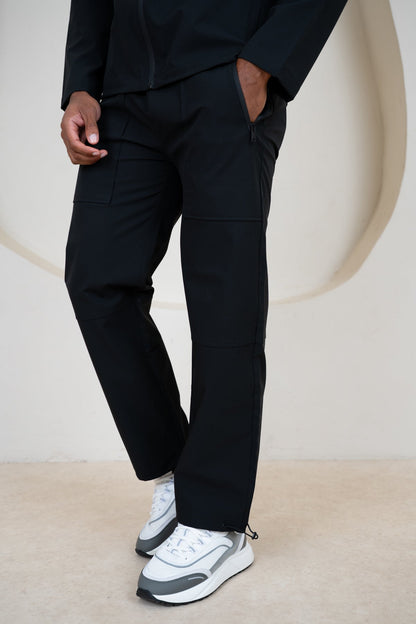 Pinnacle Brushed Technical Cargo Pant - Black
