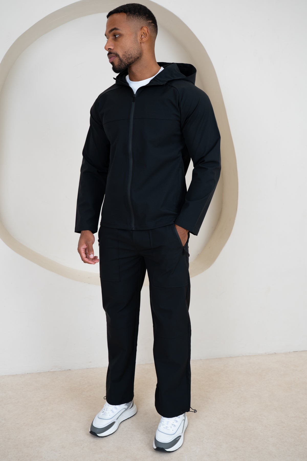 Pinnacle Brushed Technical Cargo Pant - Black