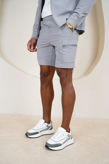 Premium Detail Cargo Shorts V2 - Grey