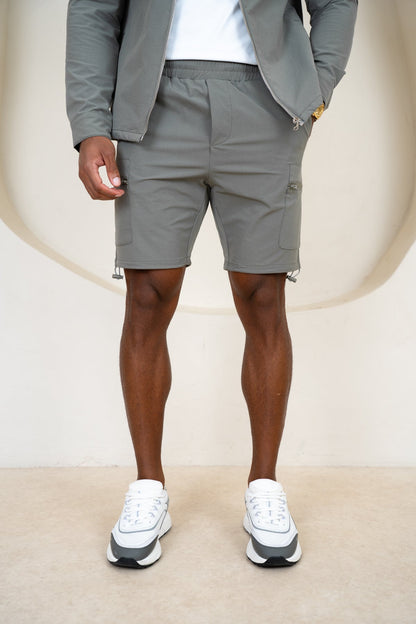Premium Detail Cargo Shorts V2 - Taupe