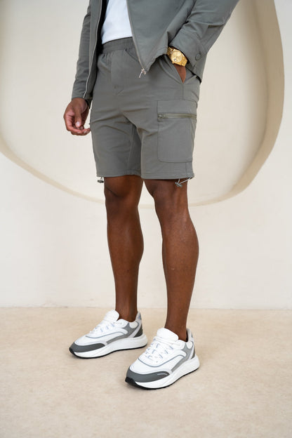 Premium Detail Cargo Shorts V2 - Taupe