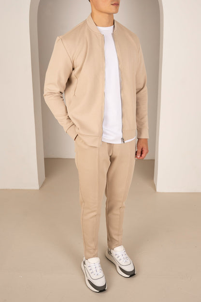 Soft Scuba Bomber Jacket - Stone