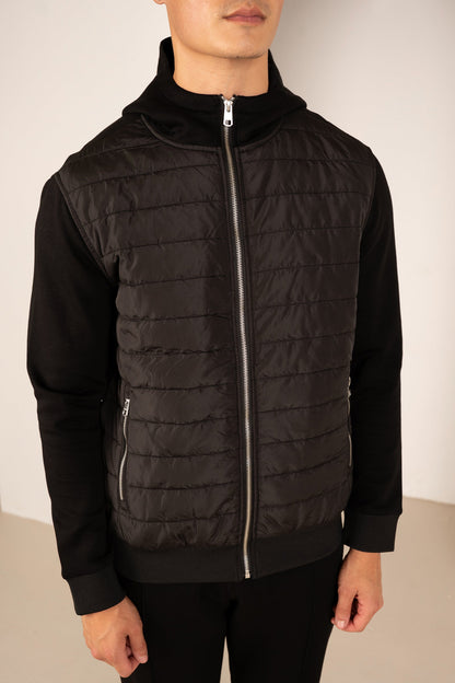 Pintuck Interlock Jogger - Black