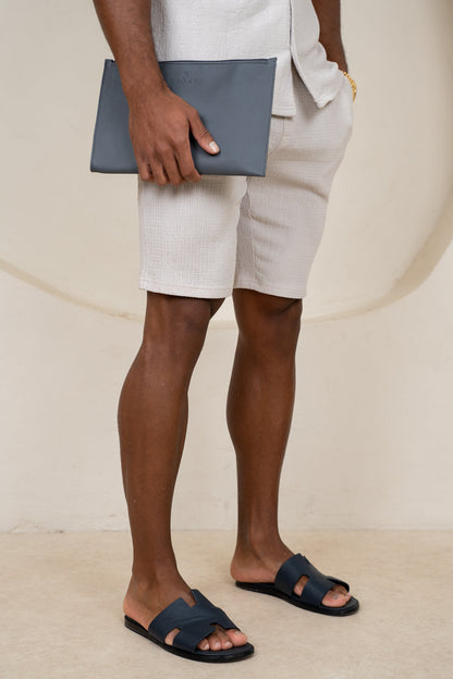 Seersucker Resort Short - Grey