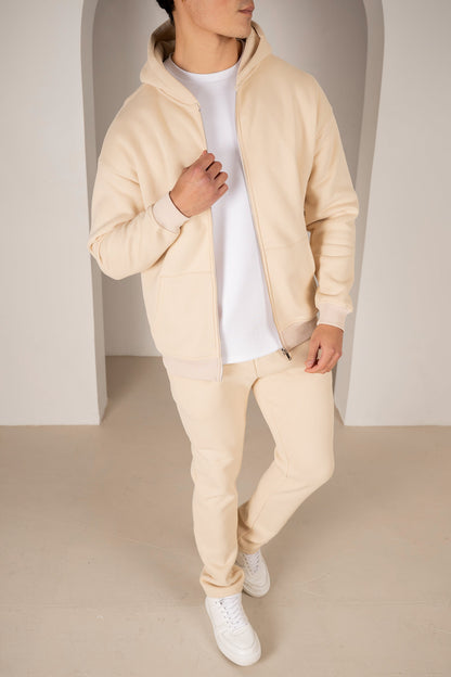 Premium Luxe Straight Leg Jogger - Stone