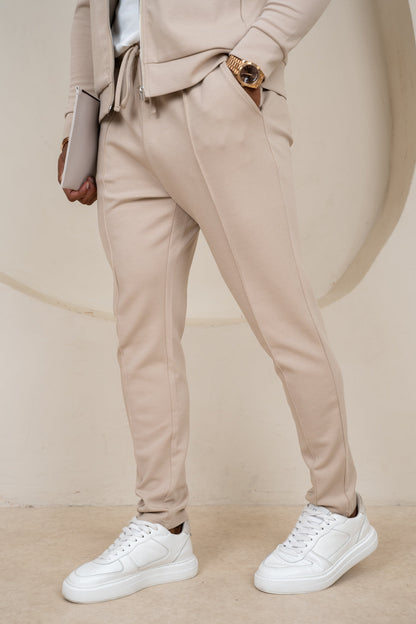 Soft Scuba Pintuck Jogger - Stone