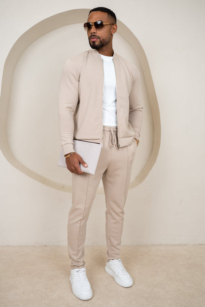 Soft Scuba Bomber Jacket - Stone