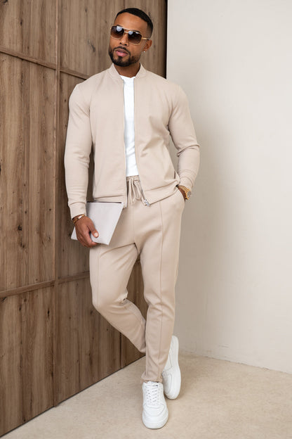 Soft Scuba Bomber Jacket - Stone