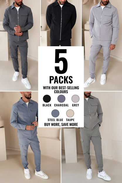 Utility Cargo V2 Set - 5 Colours (Grey, Black, Charcoal, Steel Blue, Taupe) - 5 Pack